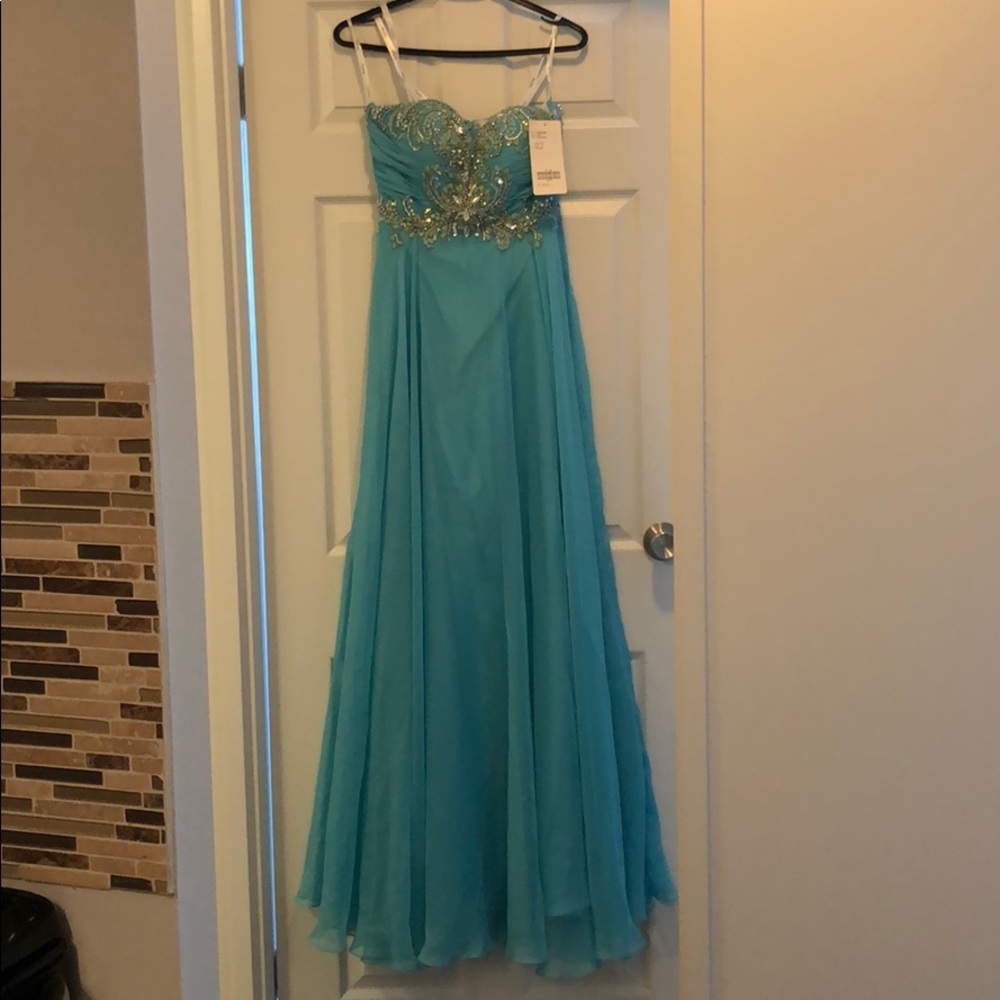 Formal long beaded dress